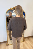 Charlie B Embroidered Sweater Brown