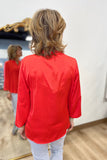 Renuar Woven Blouse Scarlet