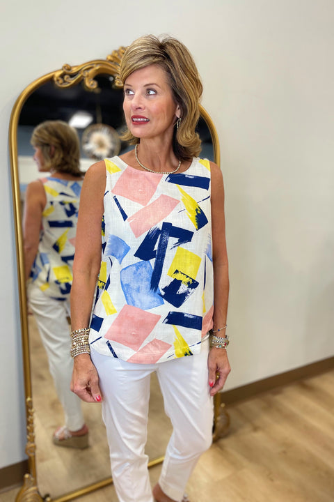 Charlie B Sleeveless top Abstract
