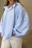 Beach Day Stripe Top Blue