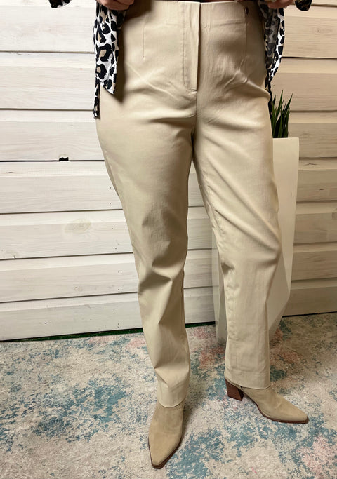 Robell Trousers Marie Khaki Slim Fit