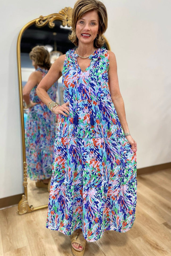 Mudpie Magnolia Maxi Dress Multi