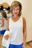 Charlie B Reversible Tank White