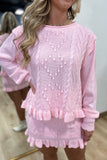 Cupid's Charm 2 Piece Skirt Set Pink