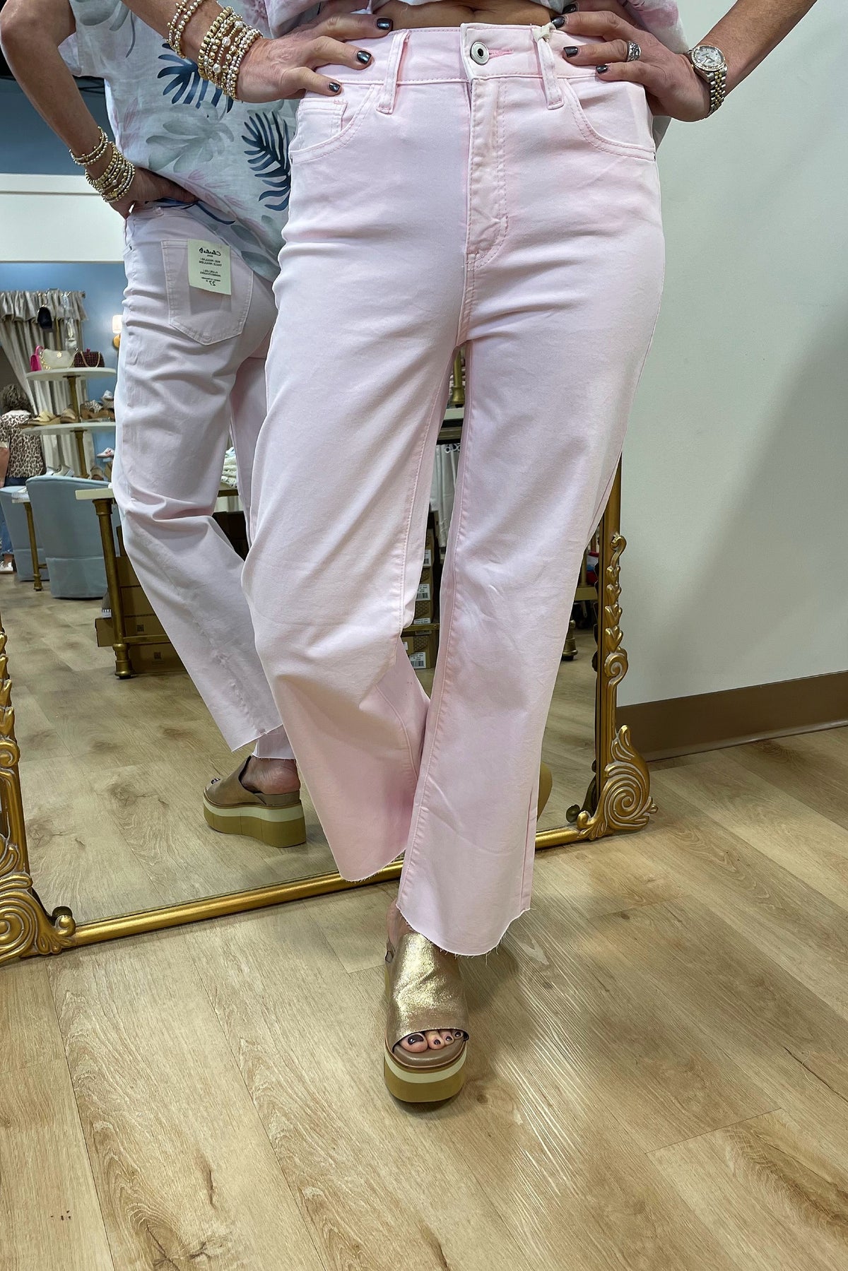 Charlie B Wide Leg Pant Petal