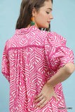 Umgee Printed Peony Midi Dress