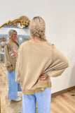 All Love Patchwork Pullover Mocha