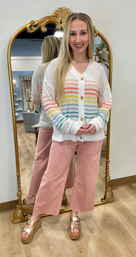 Mudpie Barker Cardigan White