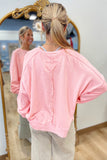 Heart's Desire Patch Front Top Peach
