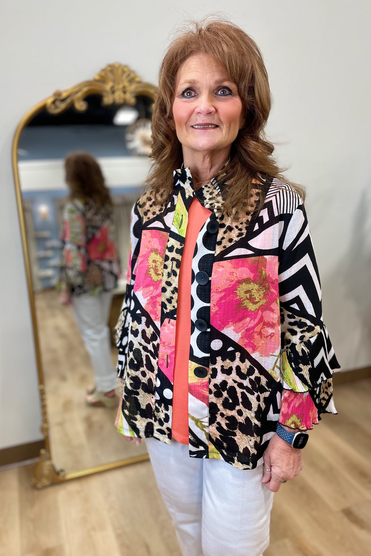 Multiples Grand Bazaar Button Front Jacket