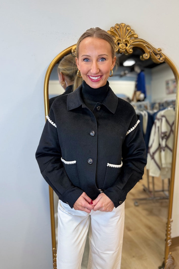 Charlie B Wool Jacket Black