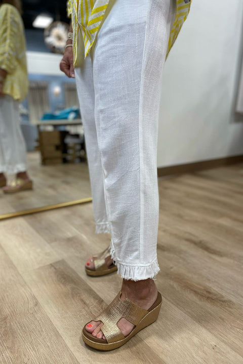Multiples Crop Pant White