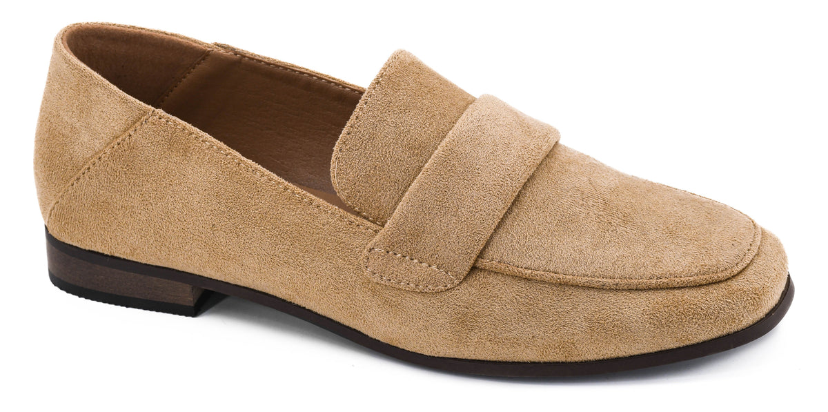 Corkys She's a Keeper Loafer Camel Faux Suede