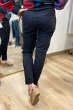 Multiples Pull-On Ankle Pant Black