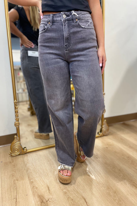 Bayeas Judy Wide Leg Jean Charcoal