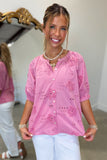 Dylan Shay Blouse Petal Pink