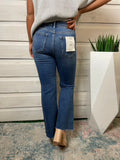 Hidden Happi Ultra High Rise Crop Flare Dark Blue