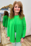 Multiples Jewel Neck Tank Sweater Green