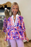 Sunset Sorbet Top Coral Purple