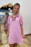 The Effortless Striped Detail Dress Pink