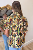 Faculty Favorite Blouse Taupe/Rust