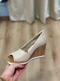 Toms Essential Wedge Champagne
