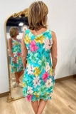 Tempo Paris Turquoise Gauze Dress