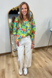 Tiptoe in Tulips Top Multi