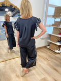 Umgee Pearl Power 2 Piece Pant Set Black