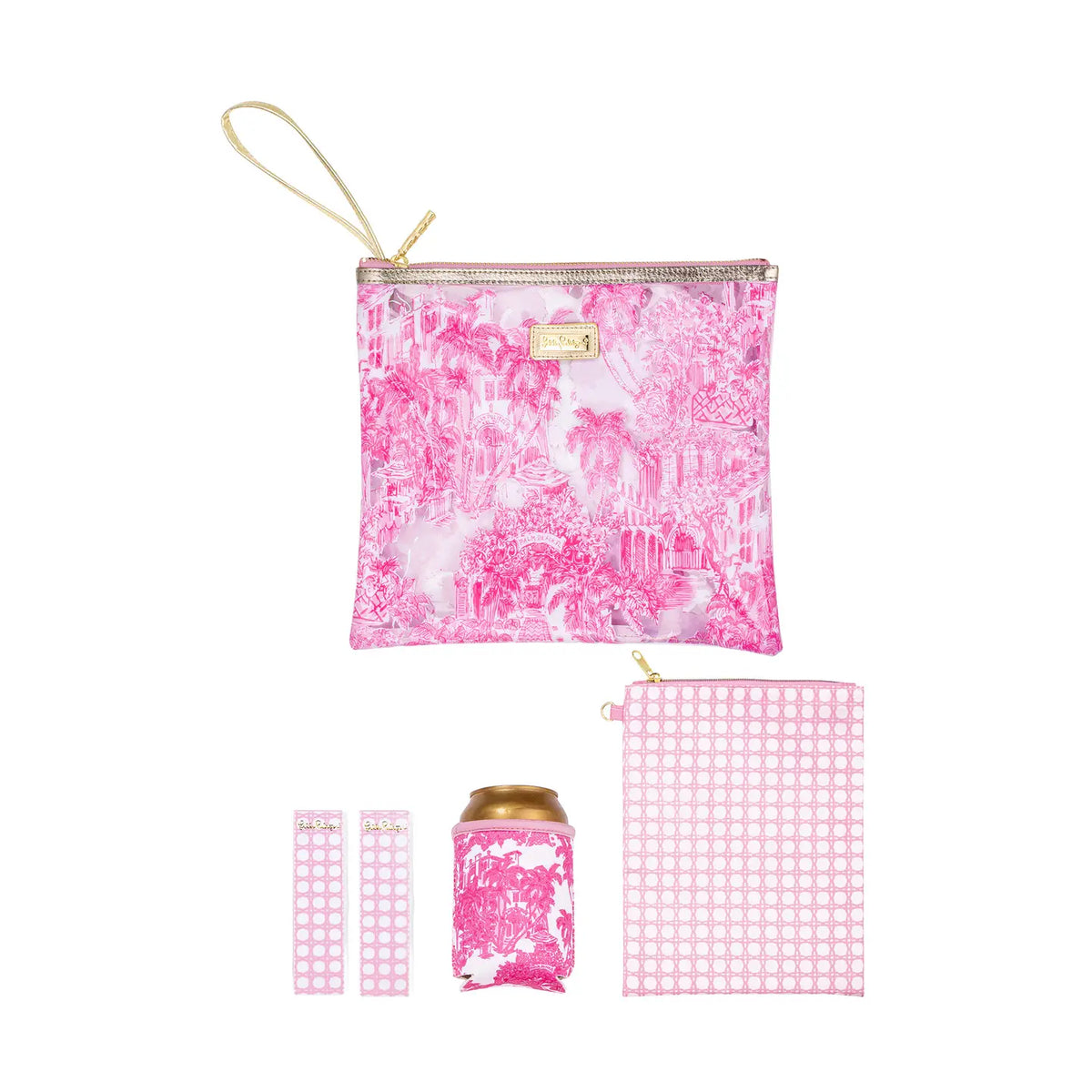 Lilly Pulitzer Beach Day Pouch, Palm Beach Toile