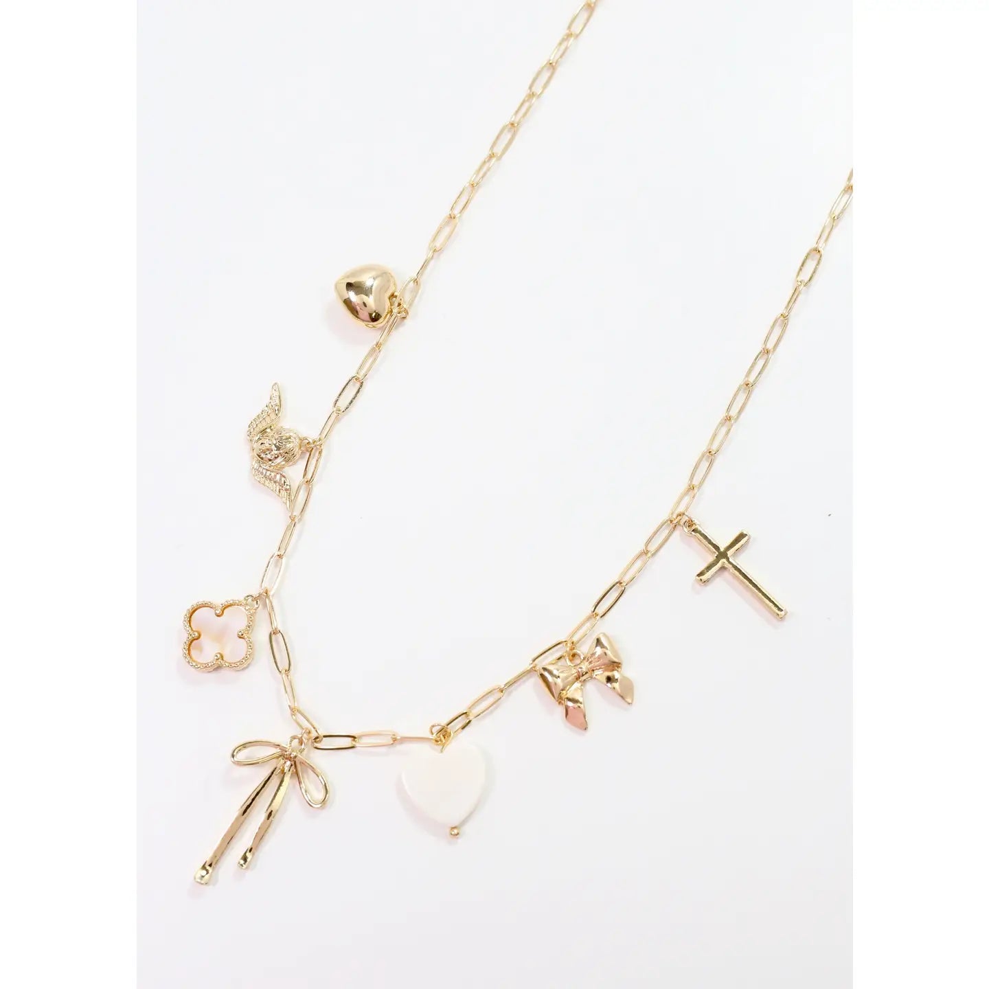 Torry Charm Necklace Gold