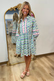 Tulip Temptation 3/4 Sleeve Dress