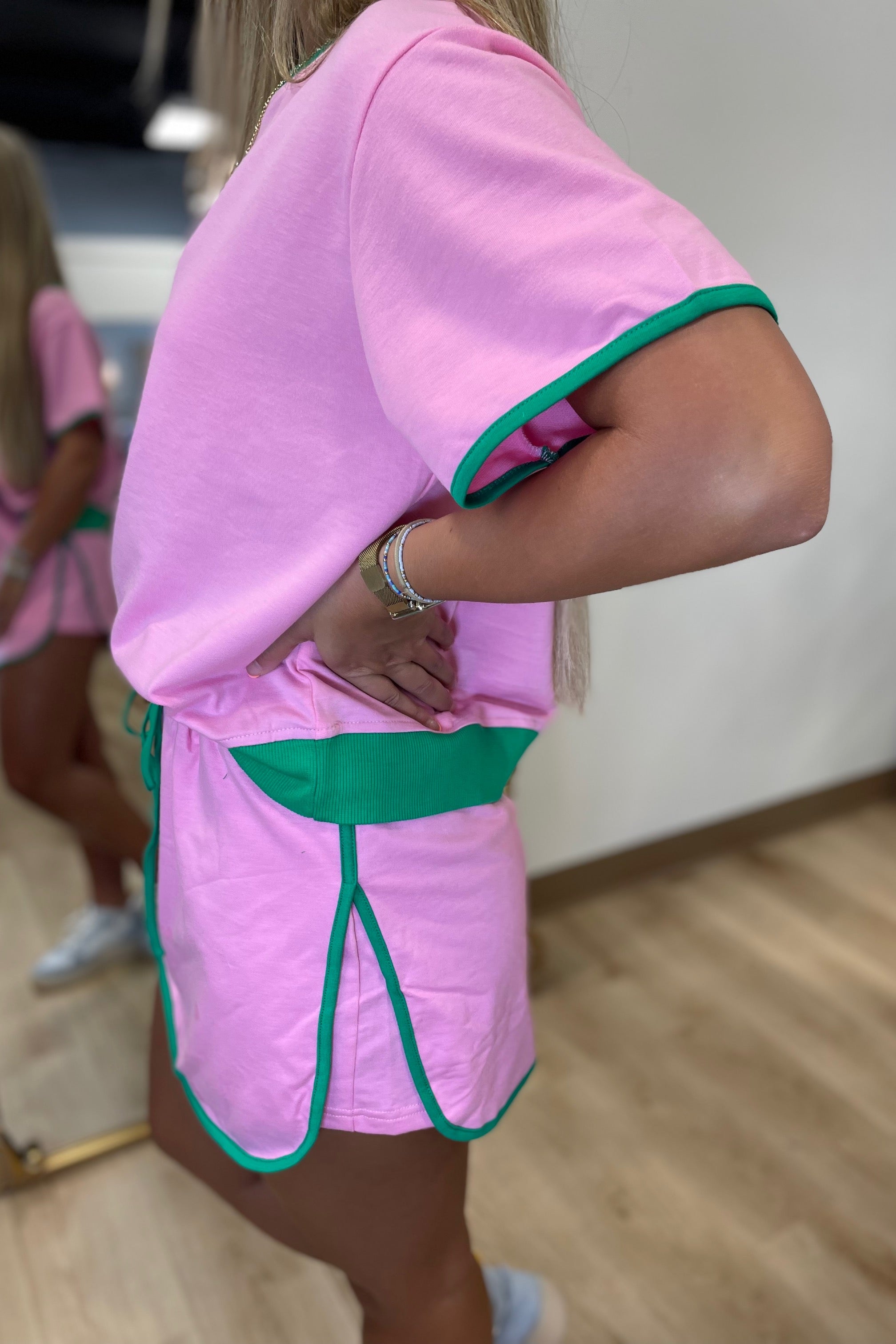 Summer Sport 2 Piece Set Pink