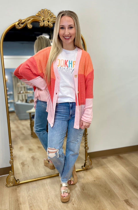 Mudpie Barker Cardigan Orange