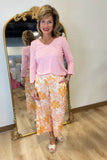 Charlie B V Neck Top Guava
