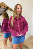 Dear John Reese Cardigan Tibetan Red
