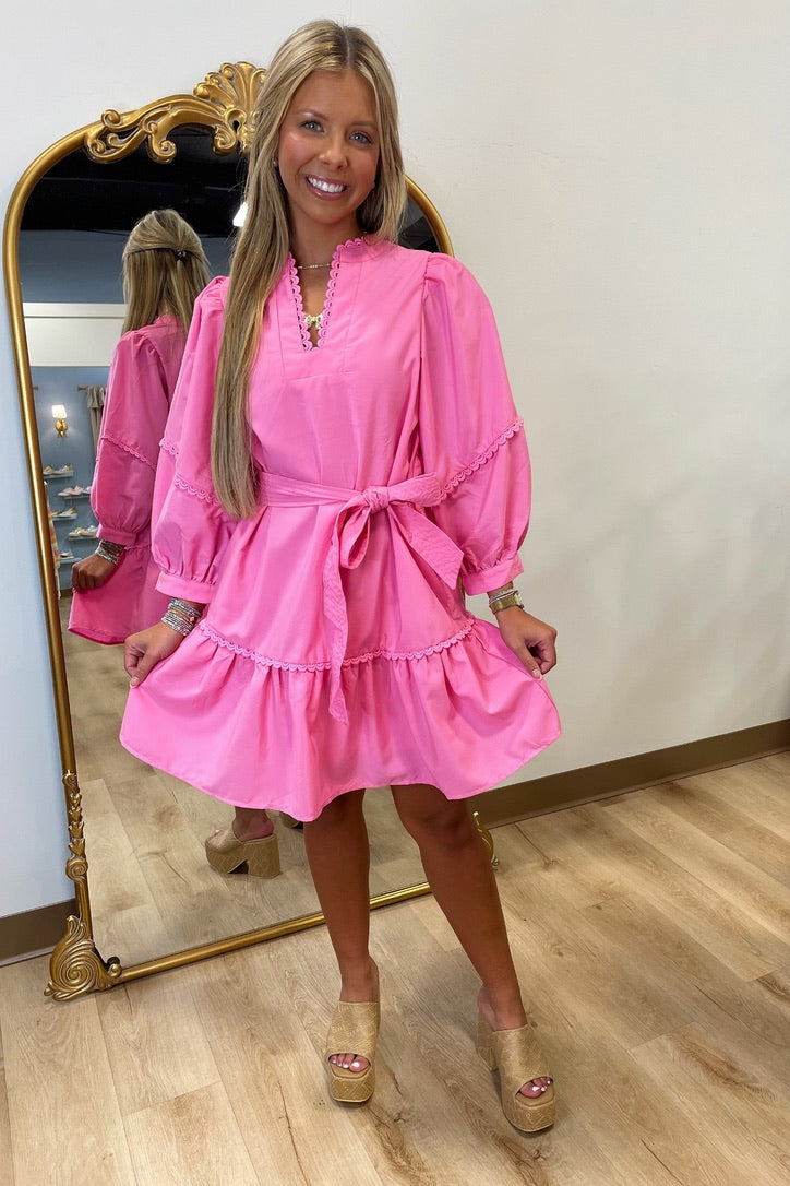 Pink Ruffle Whimsy Dress