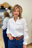 Foxcroft  Elora No Iron Stretch Matte Sateen Shirt White