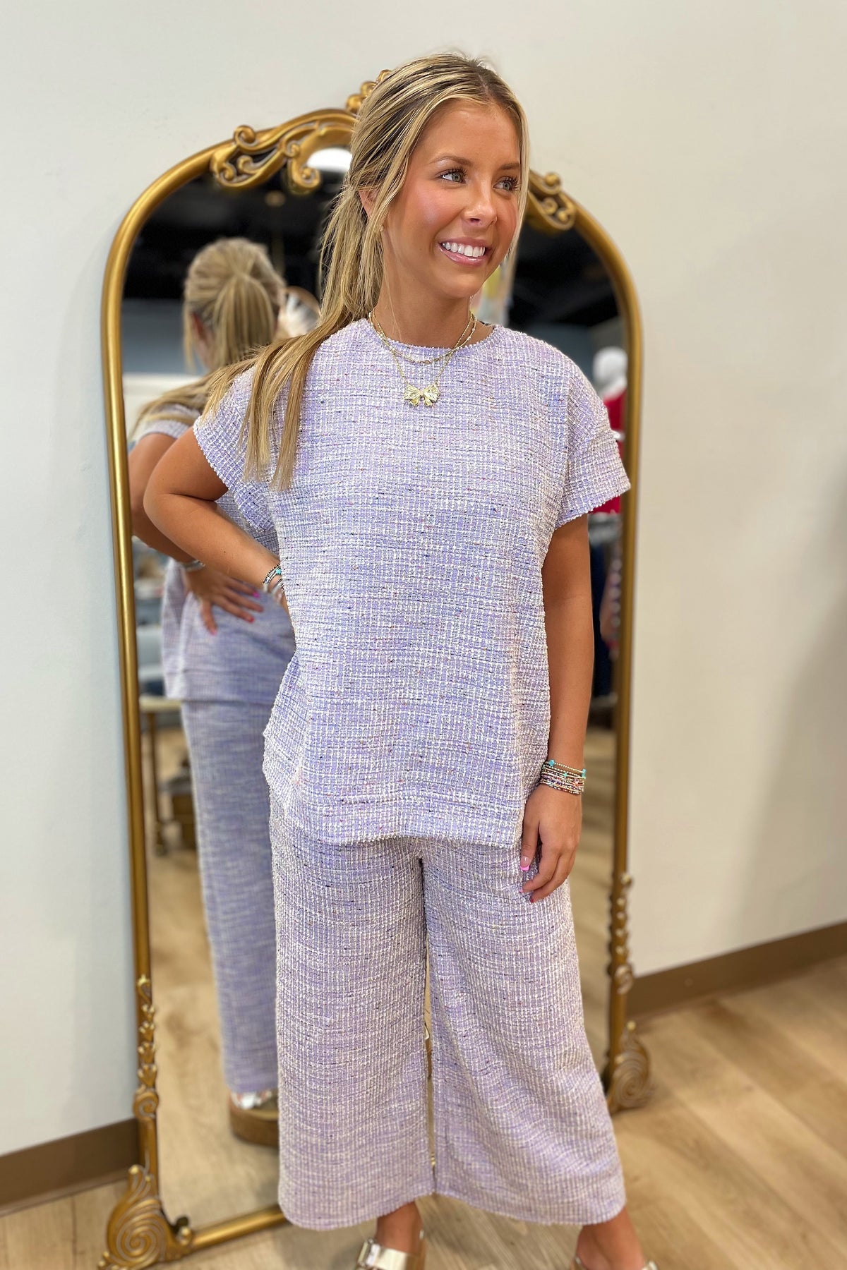 Set For Spring Pant Set Lavender