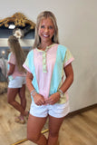 Easy Breeze Top Mint/Blush/Blue