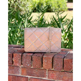 Caroline Hill Bryn Clutch/Crossbody Gold Shimmer Ld