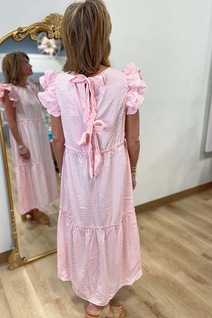 mud pie pink dress Mud Pie Portia Pink Maxi Dress