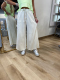 Tyler Wid Leg Pant Ecru