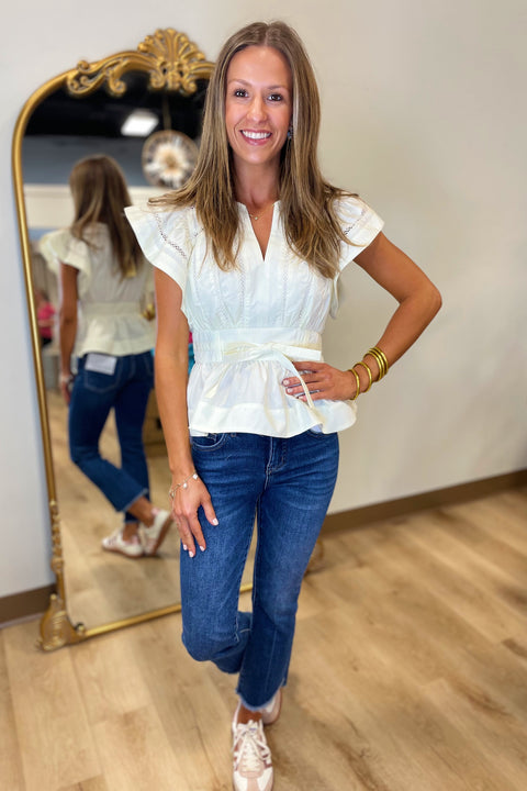 Spring Silhouette Top Cream