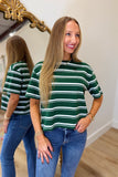 Dear John Maddox Tee Pine Stripe