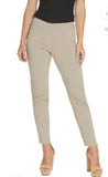 Multiples Wide Band Ankle Pant Stone