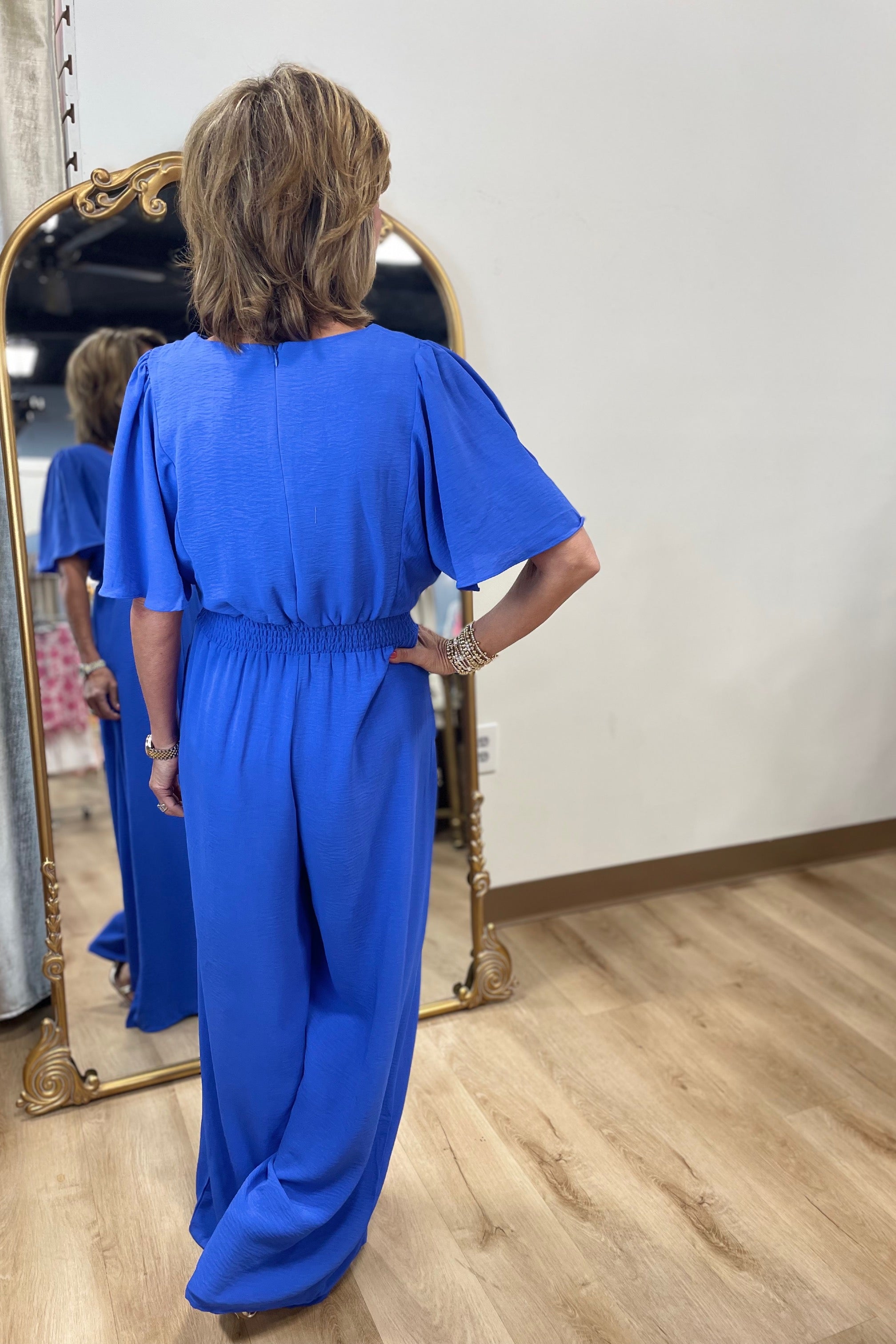Evening Cruise Jumpsuit Cobalt