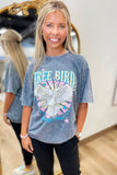 Puff Free Bird World Tour Graphic Tee Denim