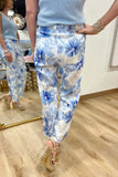 Charlie B Printed Cropped Pant Celestial