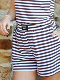 Lulu Mac Brown Stripe Shorts